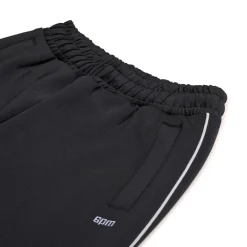 NEOPRENE TRACK PANTS BLACK