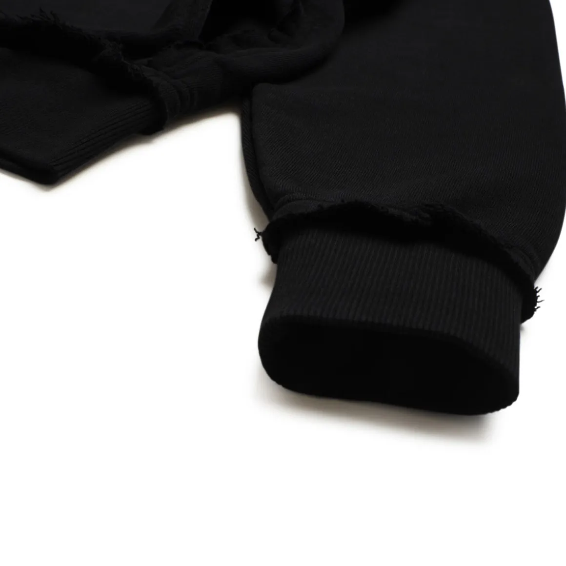 OPEN EDGE ZIP HOODIE BLACK