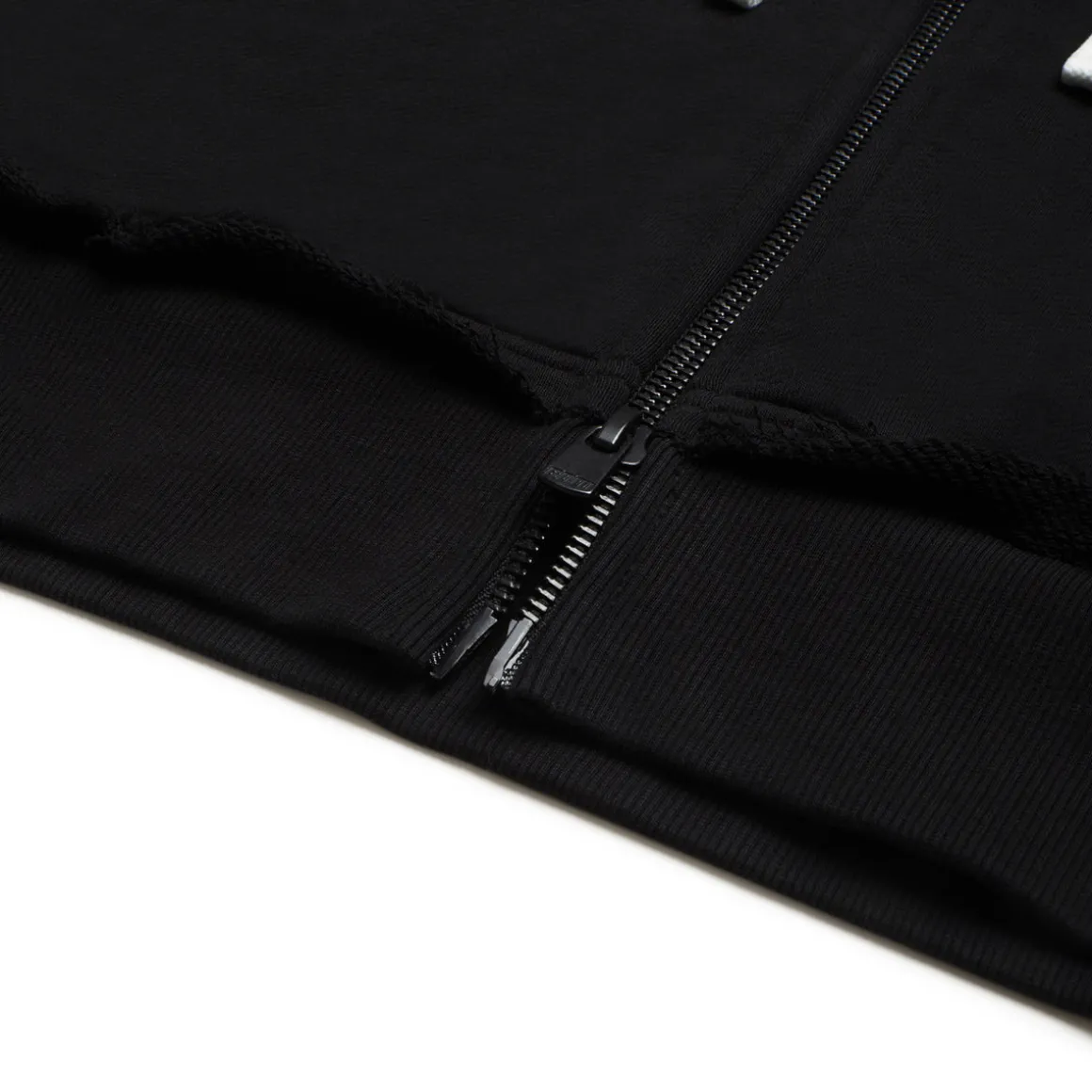 OPEN EDGE ZIP HOODIE BLACK