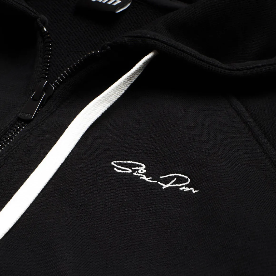 OPEN EDGE ZIP HOODIE BLACK