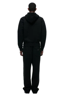 OPEN EDGE ZIP HOODIE BLACK