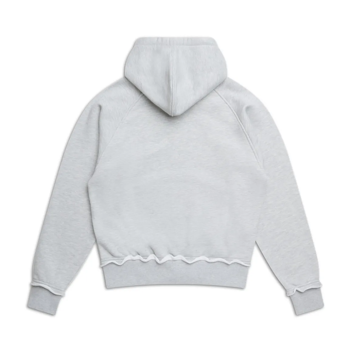 OPEN EDGE ZIP HOODIE GREY MELANGE