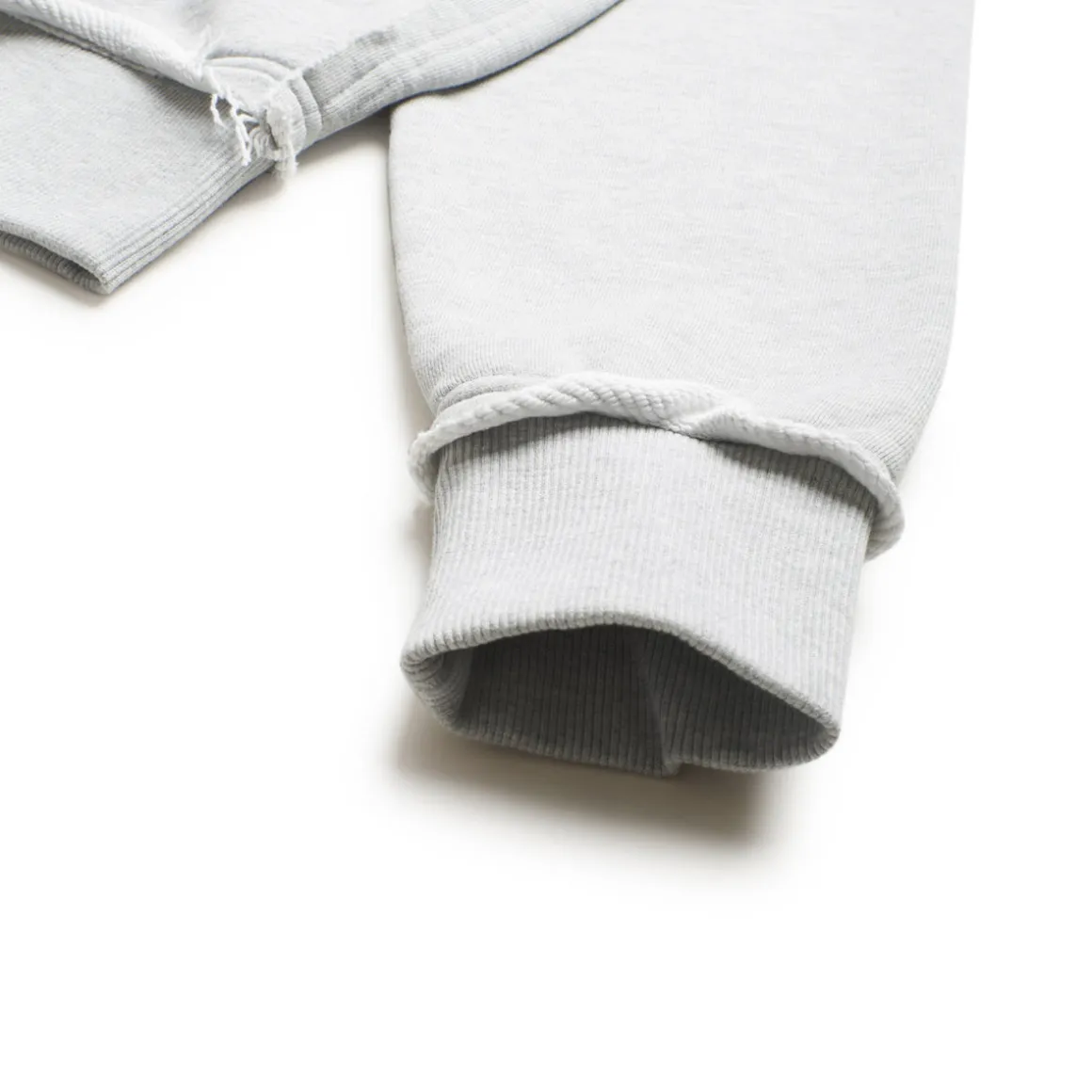 OPEN EDGE ZIP HOODIE GREY MELANGE
