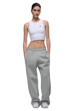 OPEN LEG JOGGER GREY MELANGE