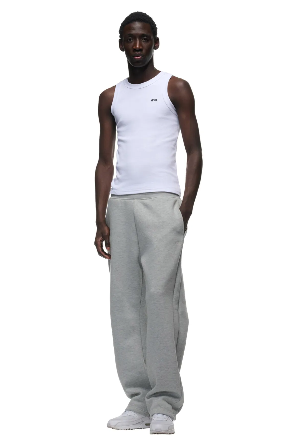 OPEN LEG JOGGER GREY MELANGE