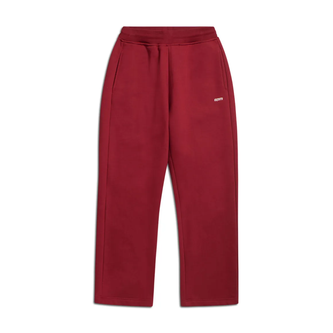 OPEN LEG JOGGER WINE RED