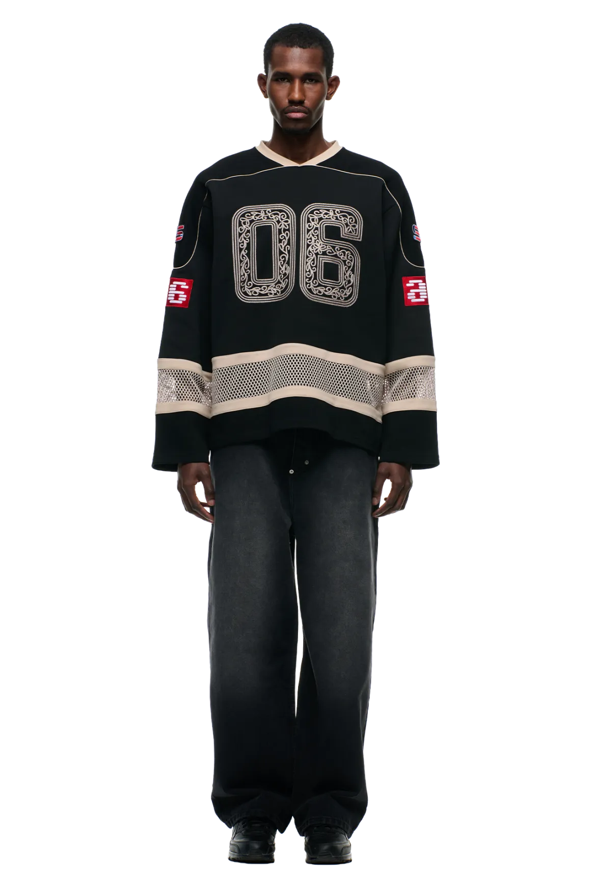 ORNAMENT HOCKEY JERSEY BLACK