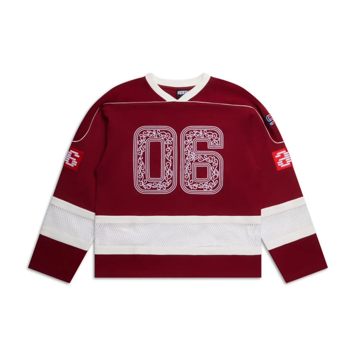 ORNAMENT HOCKEY JERSEY WINE RED