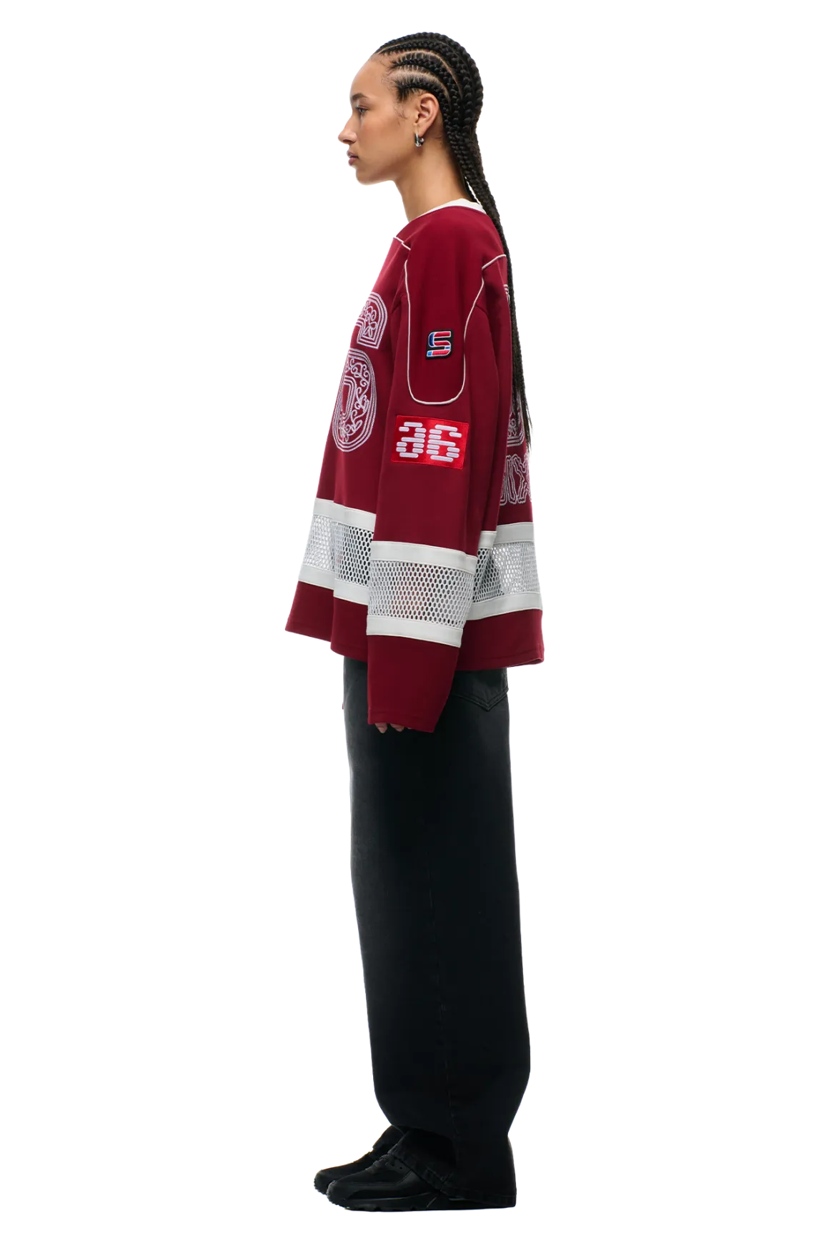 ORNAMENT HOCKEY JERSEY WINE RED