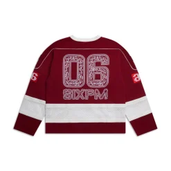ORNAMENT HOCKEY JERSEY WINE RED
