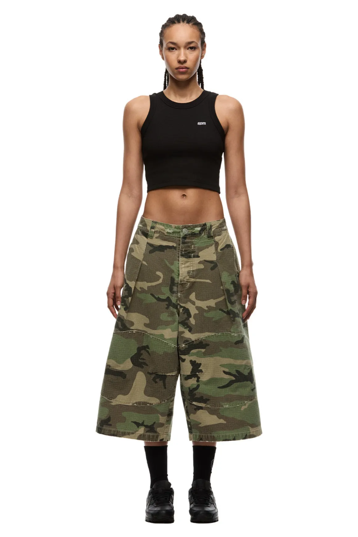 OVERSIZED CAMO WORK SHORTS