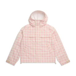PLAID SHELL JACKET BUBBLEGUM PINK