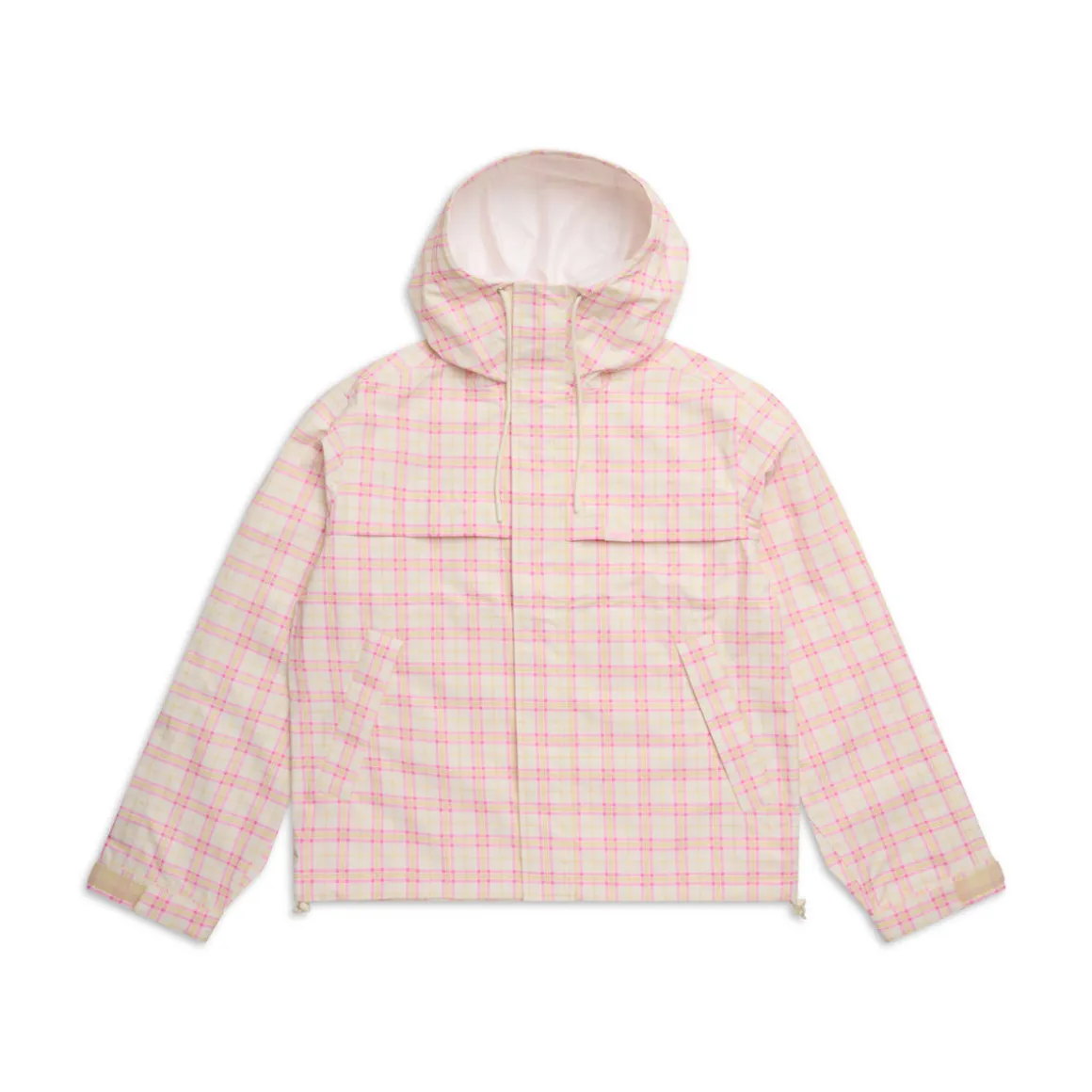 PLAID SHELL JACKET BUBBLEGUM PINK