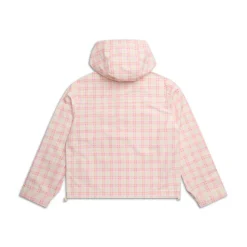 PLAID SHELL JACKET BUBBLEGUM PINK