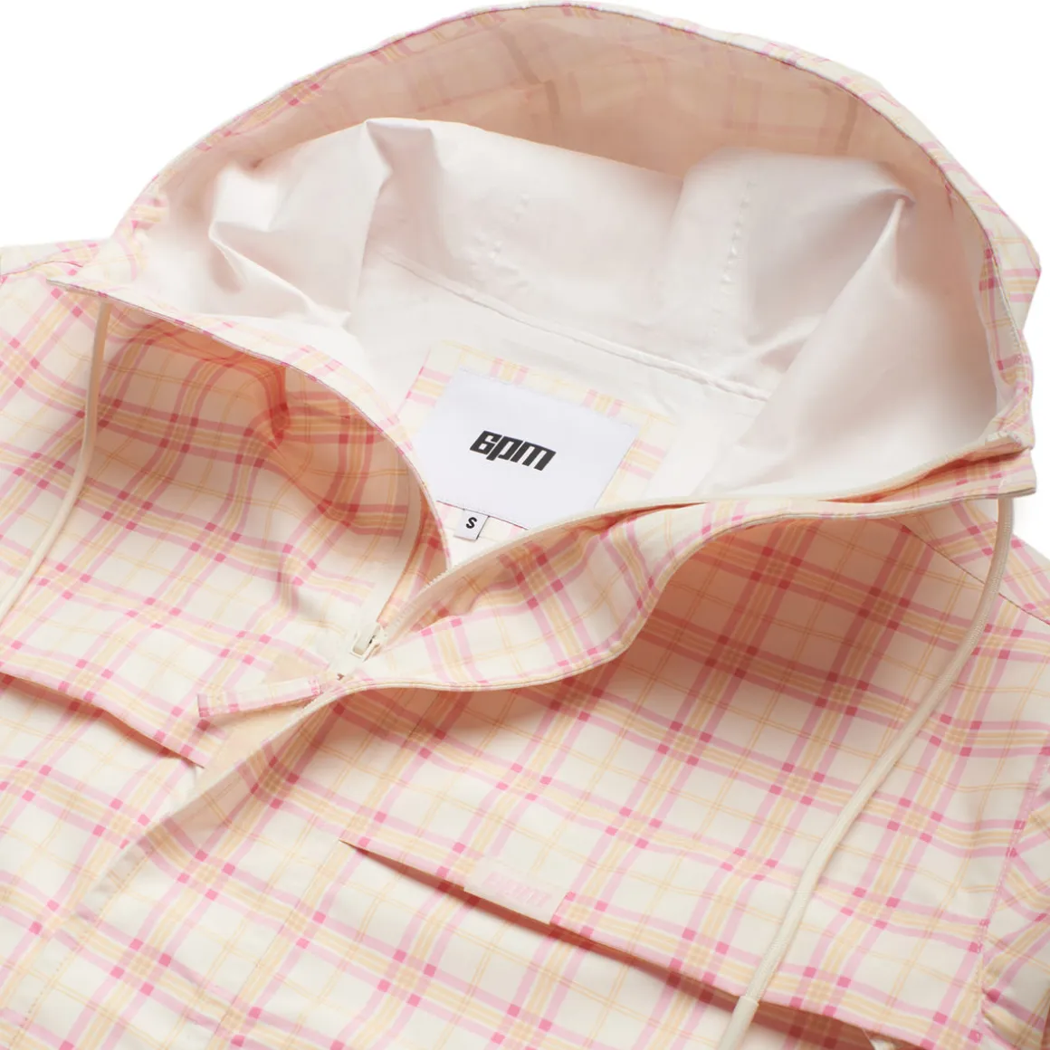 PLAID SHELL JACKET BUBBLEGUM PINK