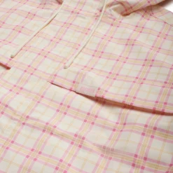 PLAID SHELL JACKET BUBBLEGUM PINK