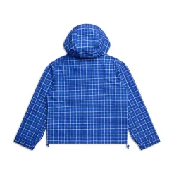 PLAID SHELL JACKET DIGITAL BLUE