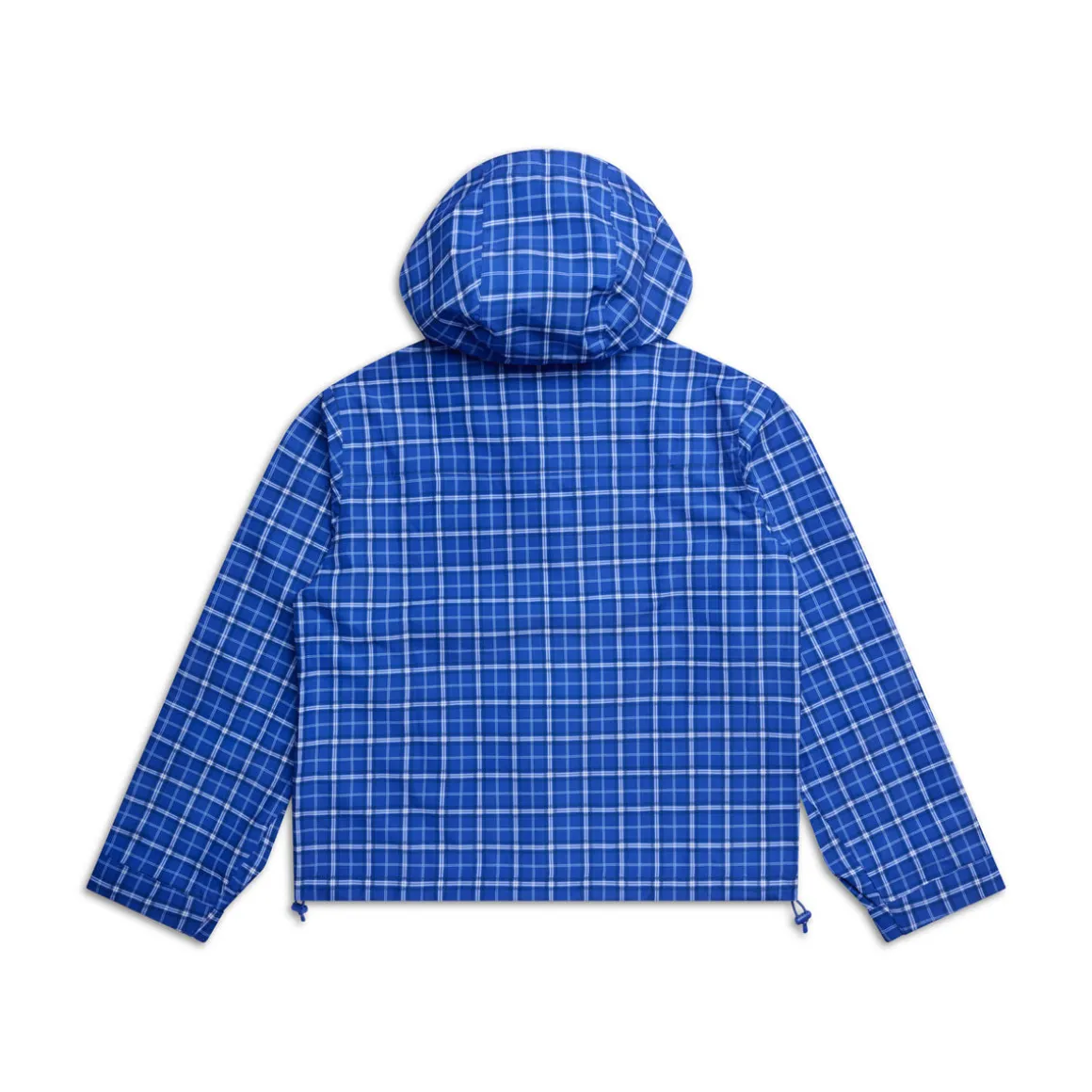 PLAID SHELL JACKET DIGITAL BLUE