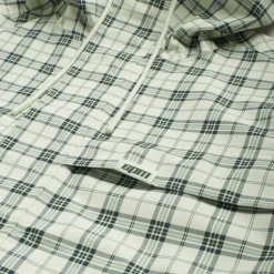 PLAID SHELL JACKET FOGGY GREEN