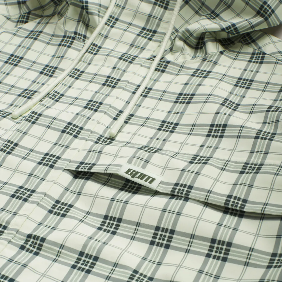 PLAID SHELL JACKET FOGGY GREEN