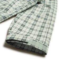 PLAID SHELL JACKET FOGGY GREEN
