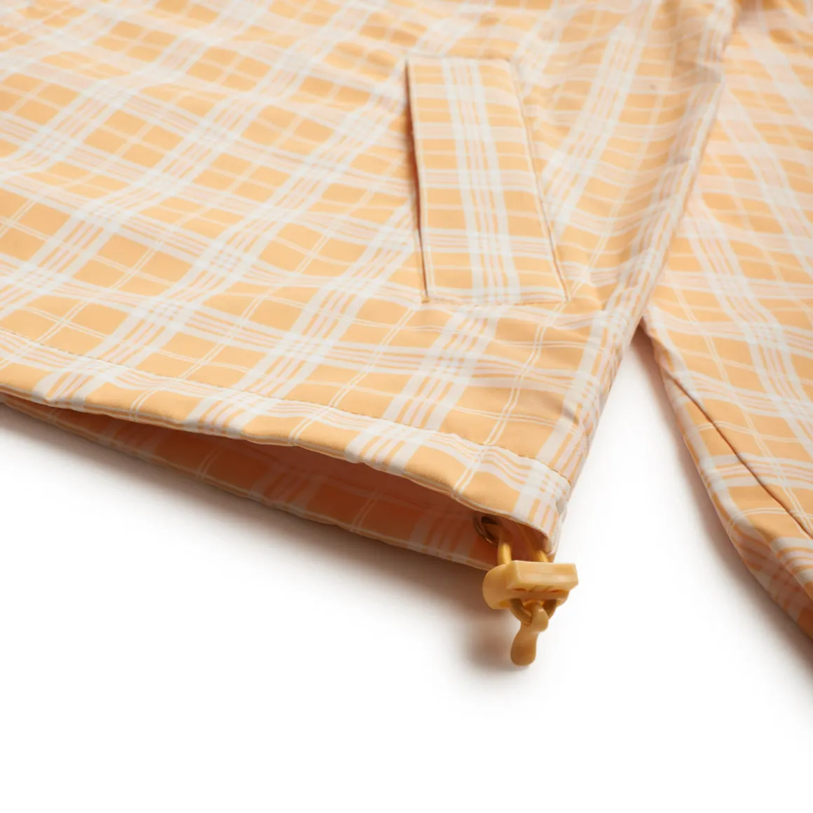 PLAID SHELL JACKET PASTEL PEACH