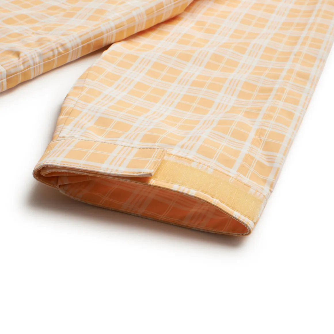 PLAID SHELL JACKET PASTEL PEACH