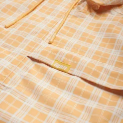 PLAID SHELL JACKET PASTEL PEACH