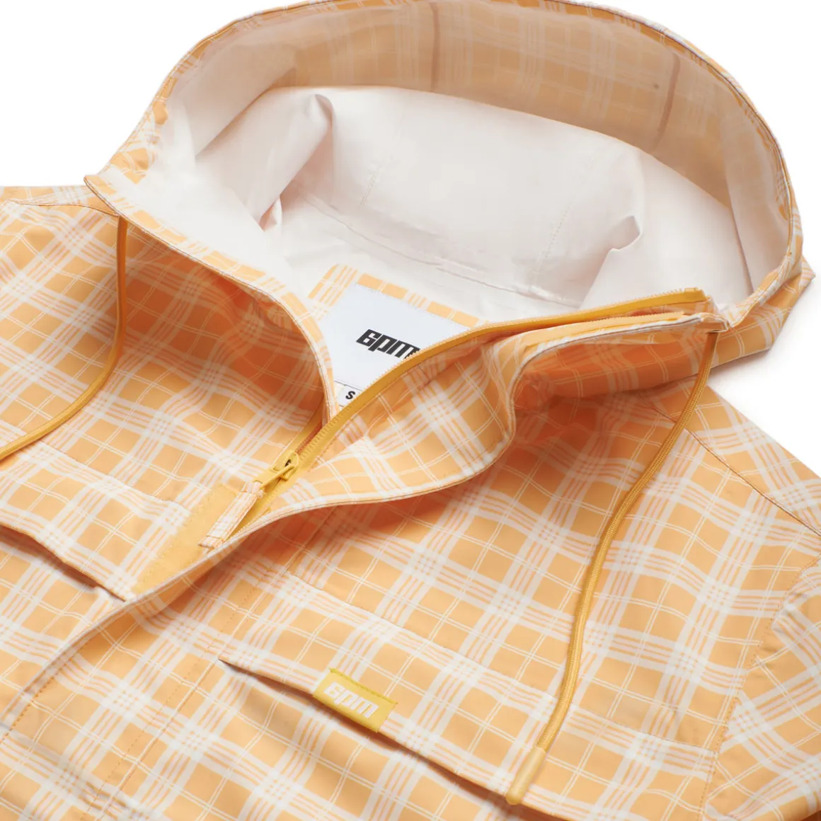 PLAID SHELL JACKET PASTEL PEACH