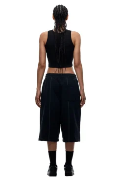 6PM+ LONG SHORTS FADED BLACK