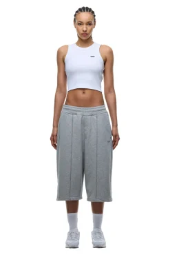6PM+ LONG SHORTS GREY MELANGE