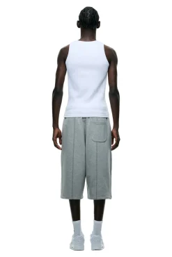 6PM+ LONG SHORTS GREY MELANGE