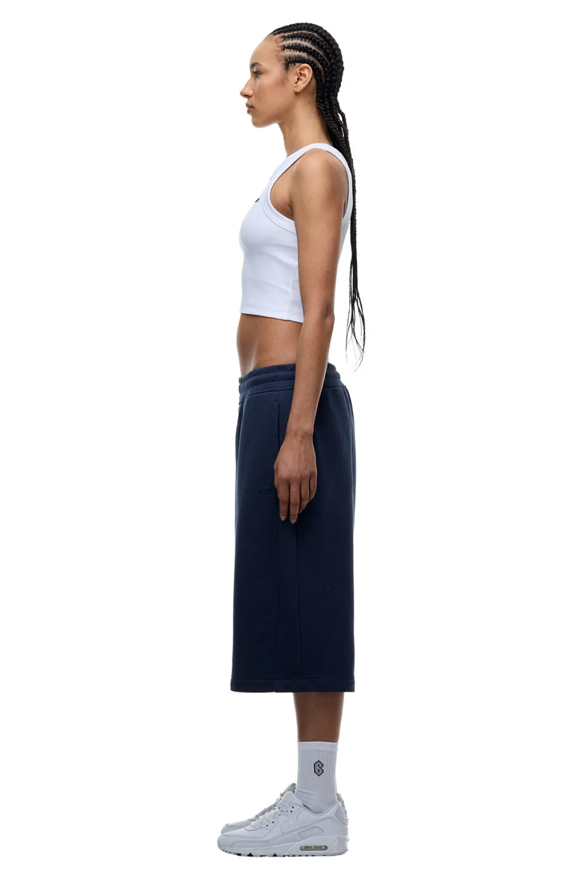 6PM+ LONG SHORTS NAVY