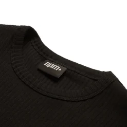 6PM+ RIBBED LS BLACK