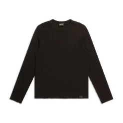 6PM+ RIBBED LS BLACK
