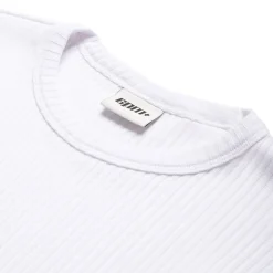 6PM+ RIBBED LS WHITE