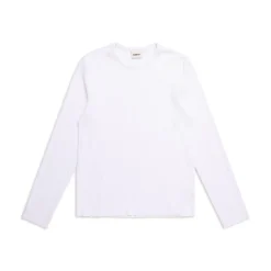 6PM+ RIBBED LS WHITE
