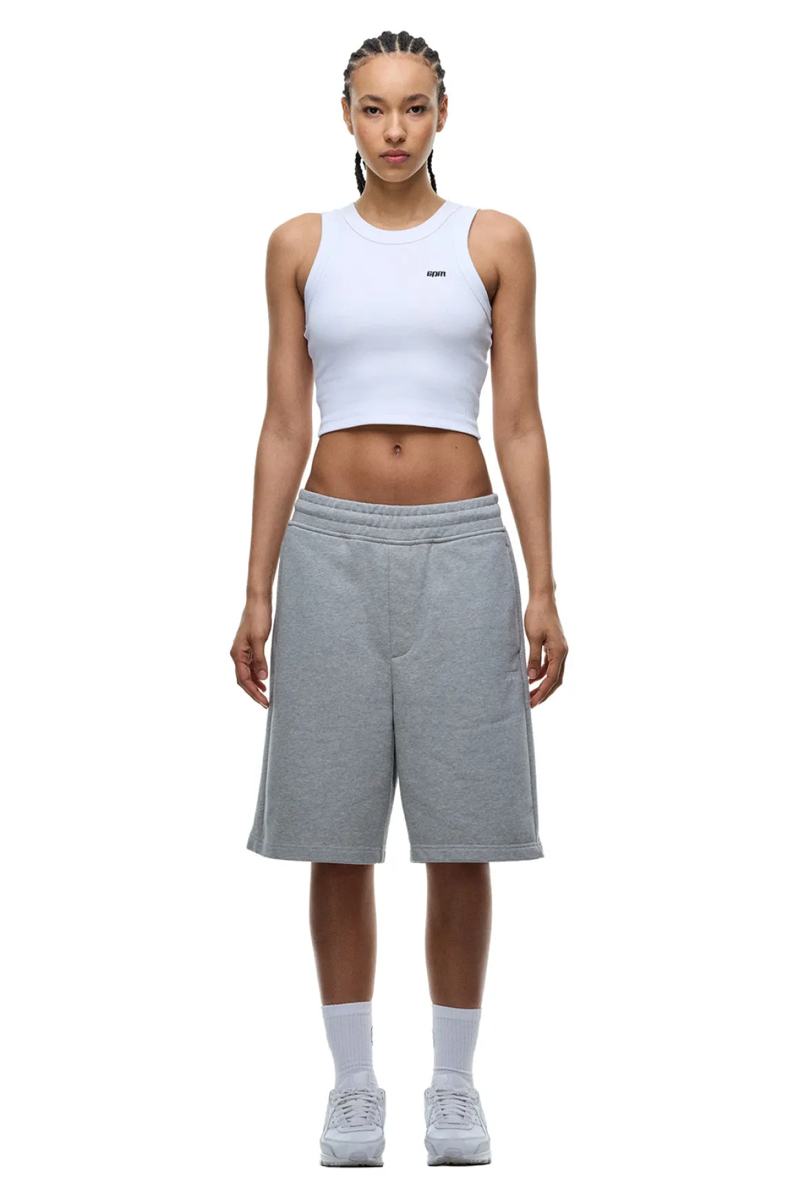 6PM+ SHORTS GREY MELANGE