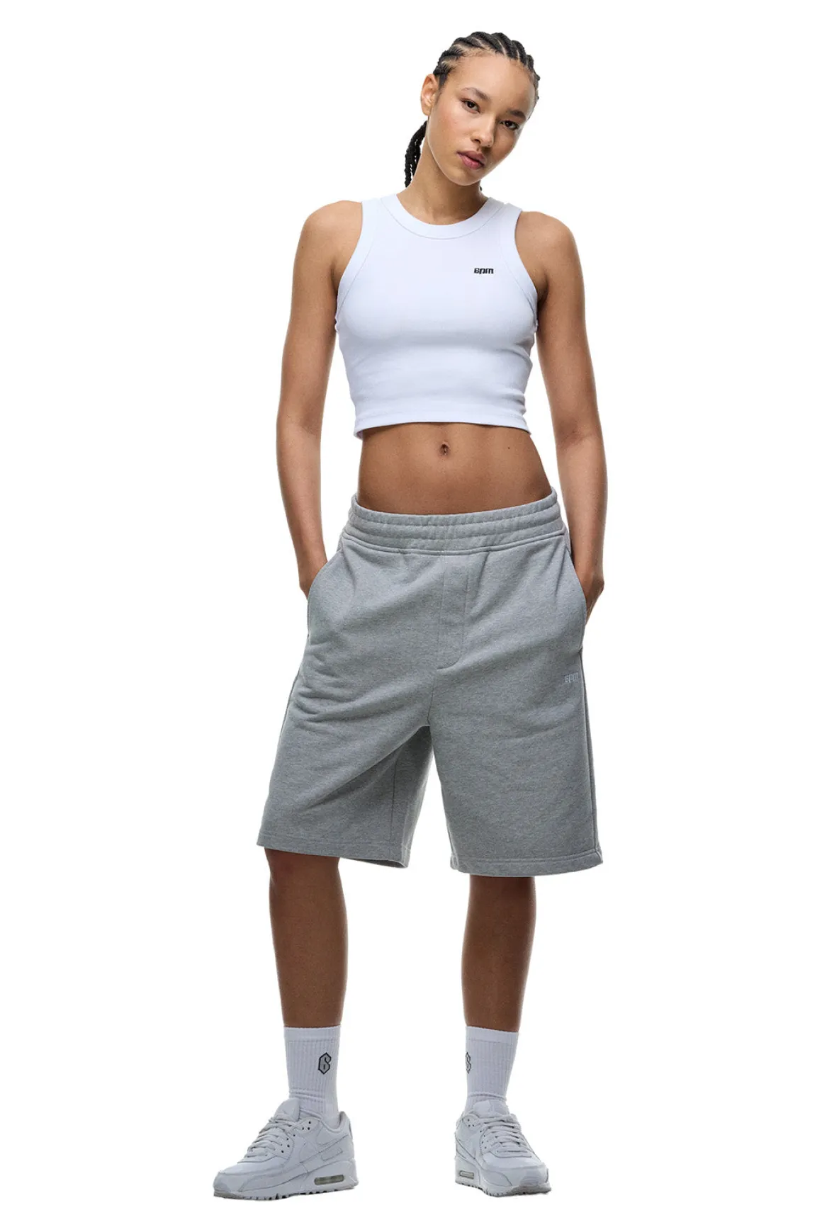 6PM+ SHORTS GREY MELANGE