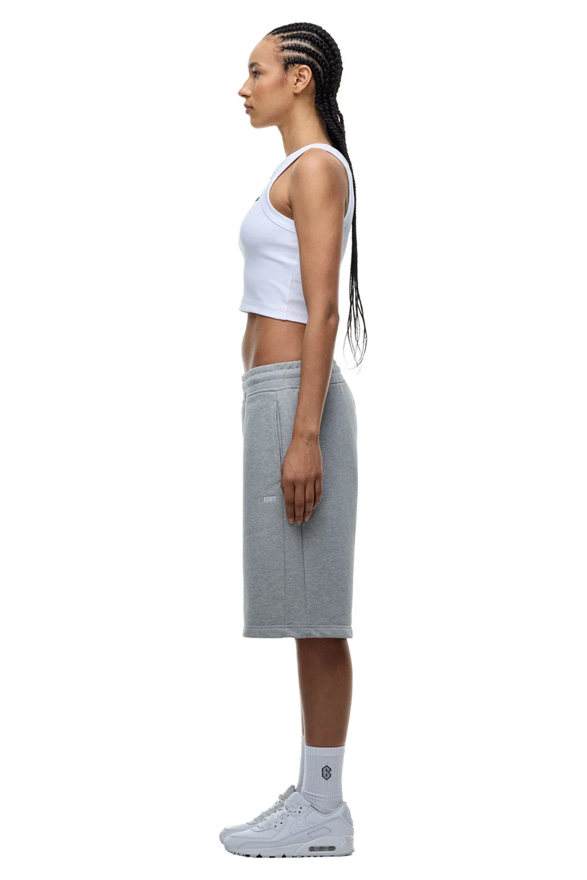 6PM+ SHORTS GREY MELANGE