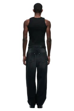 6PM+ X-TRA WIDE DENIM BLACK WASH
