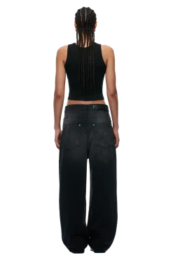 6PM+ X-TRA WIDE DENIM BLACK WASH