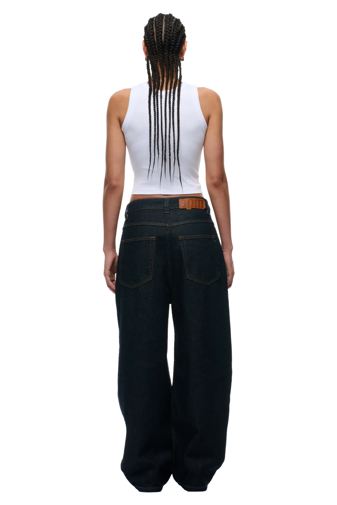6PM+ X-TRA WIDE DENIM RAW DARK BLUE