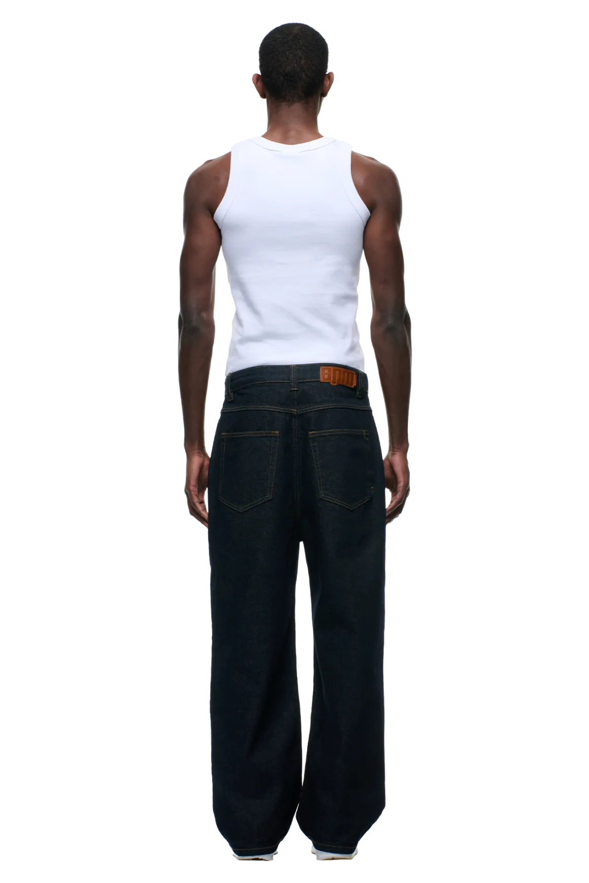 6PM+ X-TRA WIDE DENIM RAW DARK BLUE
