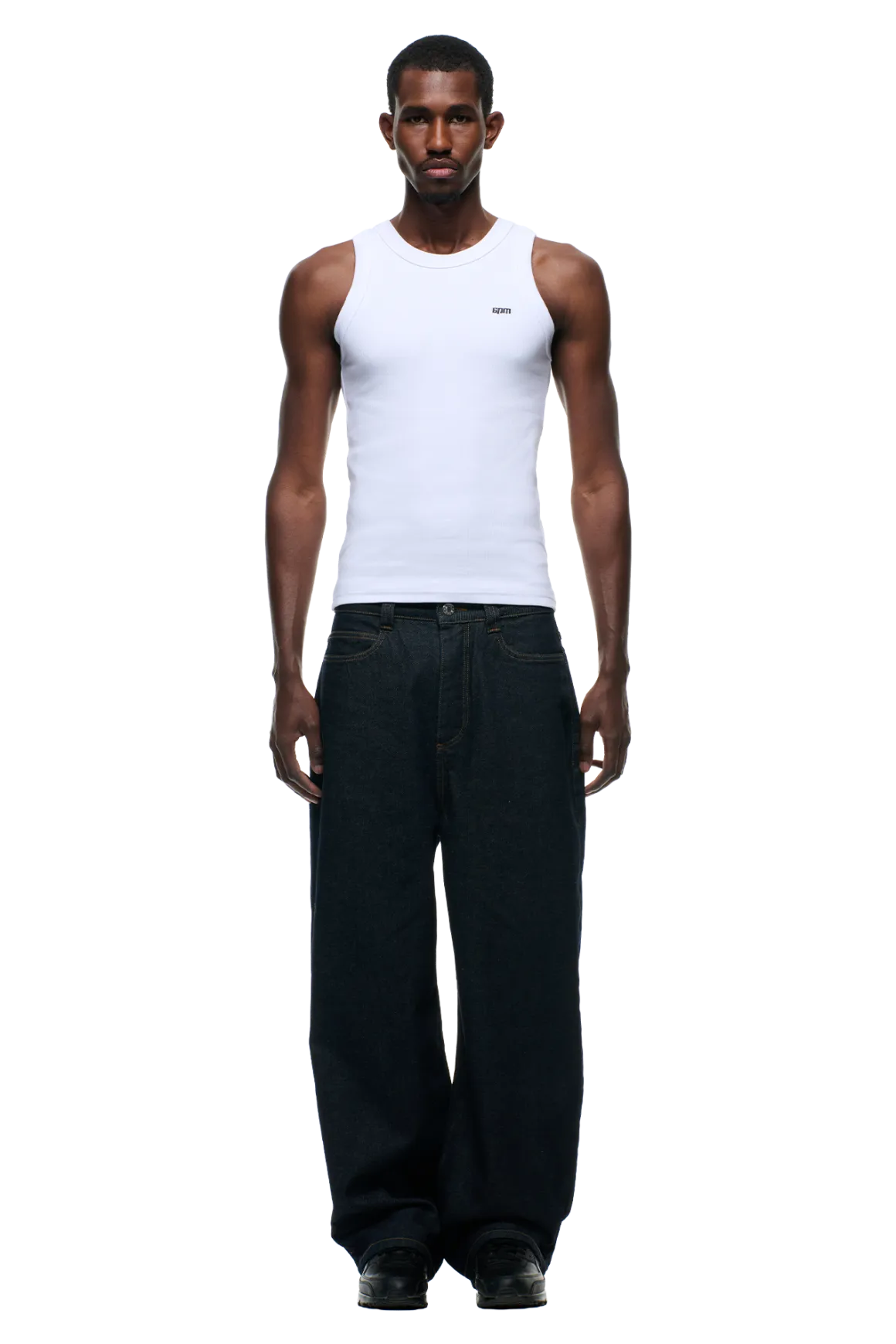 6PM+ X-TRA WIDE DENIM RAW DARK BLUE