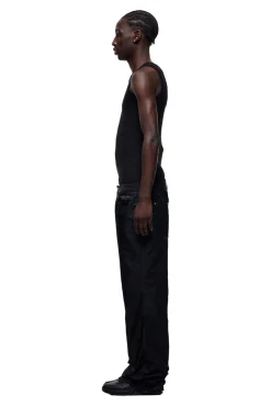 5-POCKET NYLON PANTS BLACK