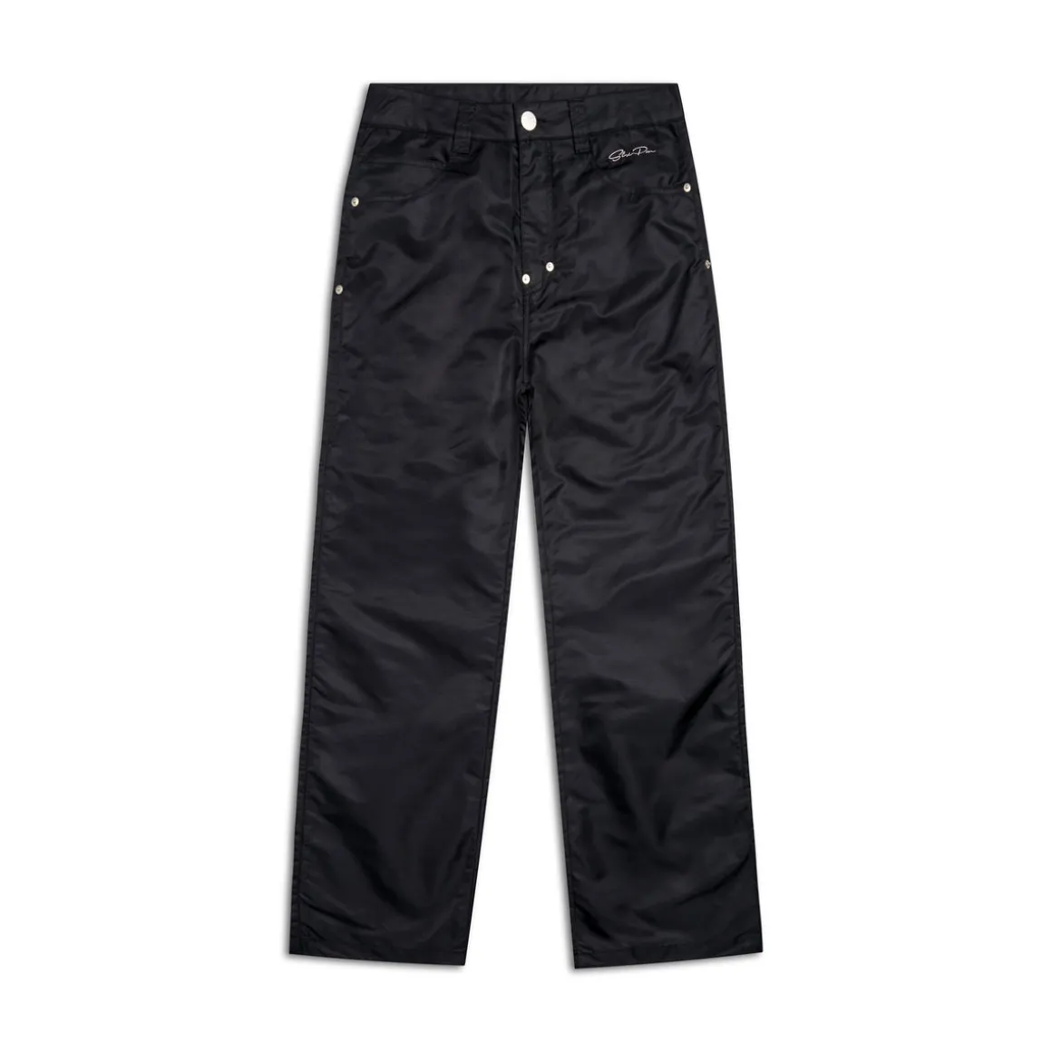 5-POCKET NYLON PANTS BLACK