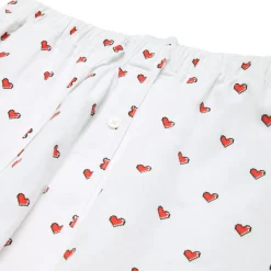 PYJAMA PANTS WITH PIXEL HEARTS