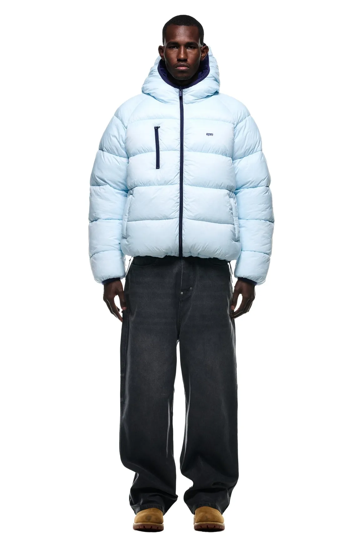 REVERSIBLE PUFFER JACKET BLUE
