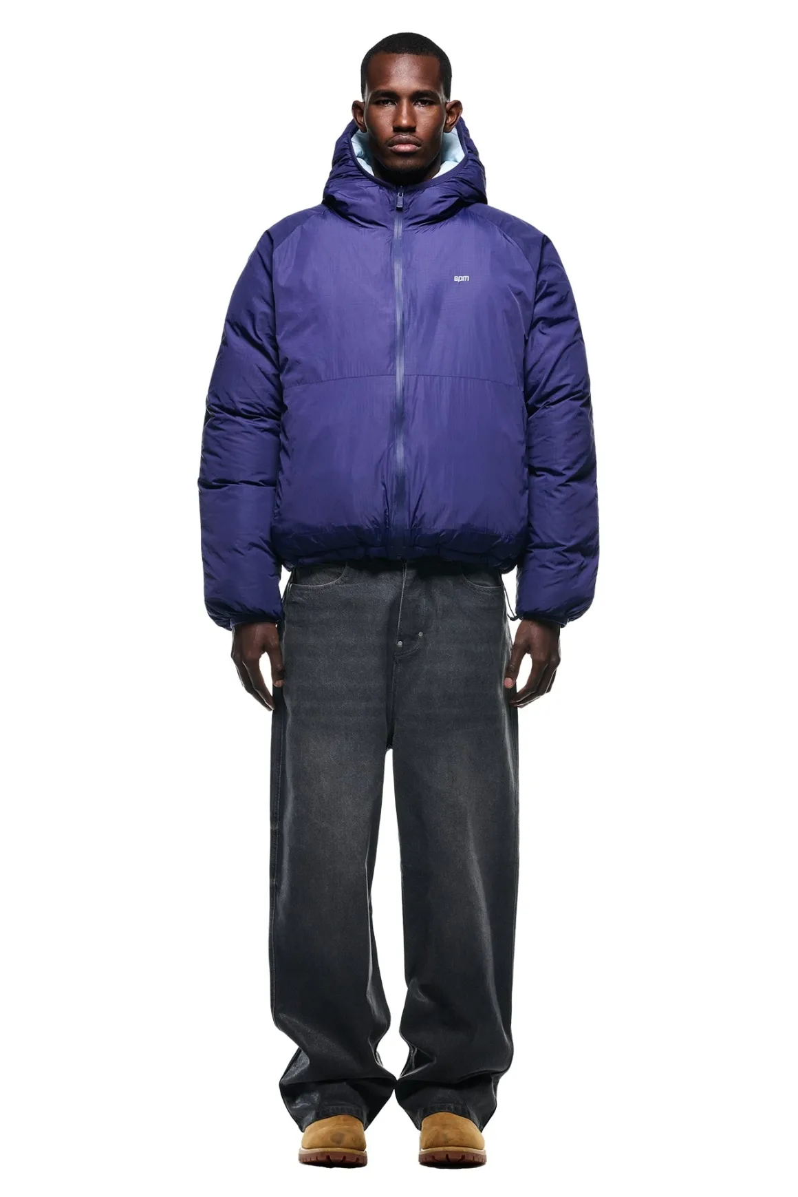 REVERSIBLE PUFFER JACKET BLUE